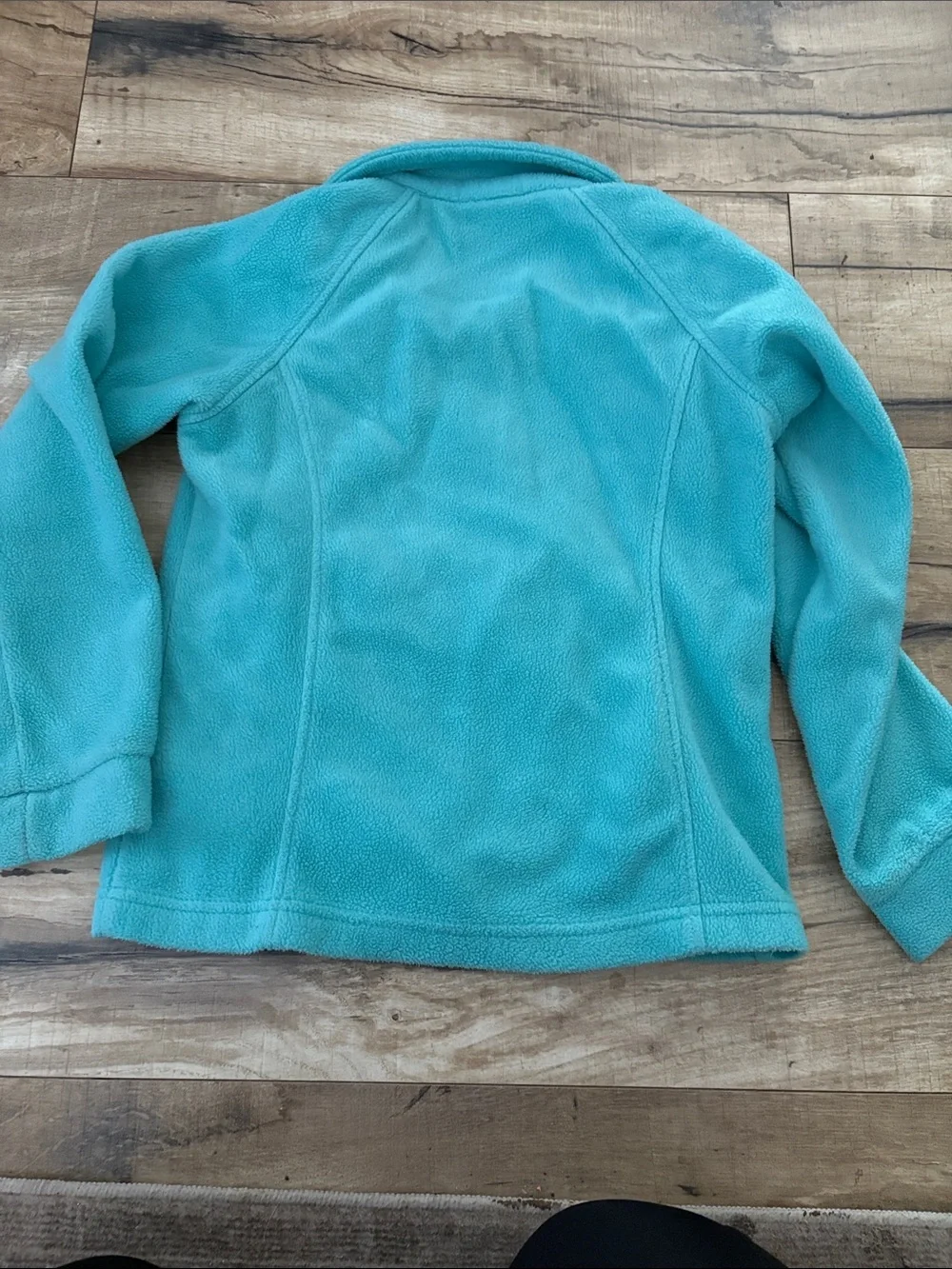 Columbia Teal Zip-Up Fleece Jacket size small